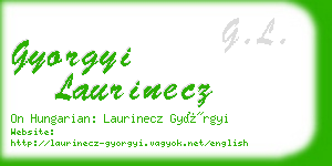 gyorgyi laurinecz business card